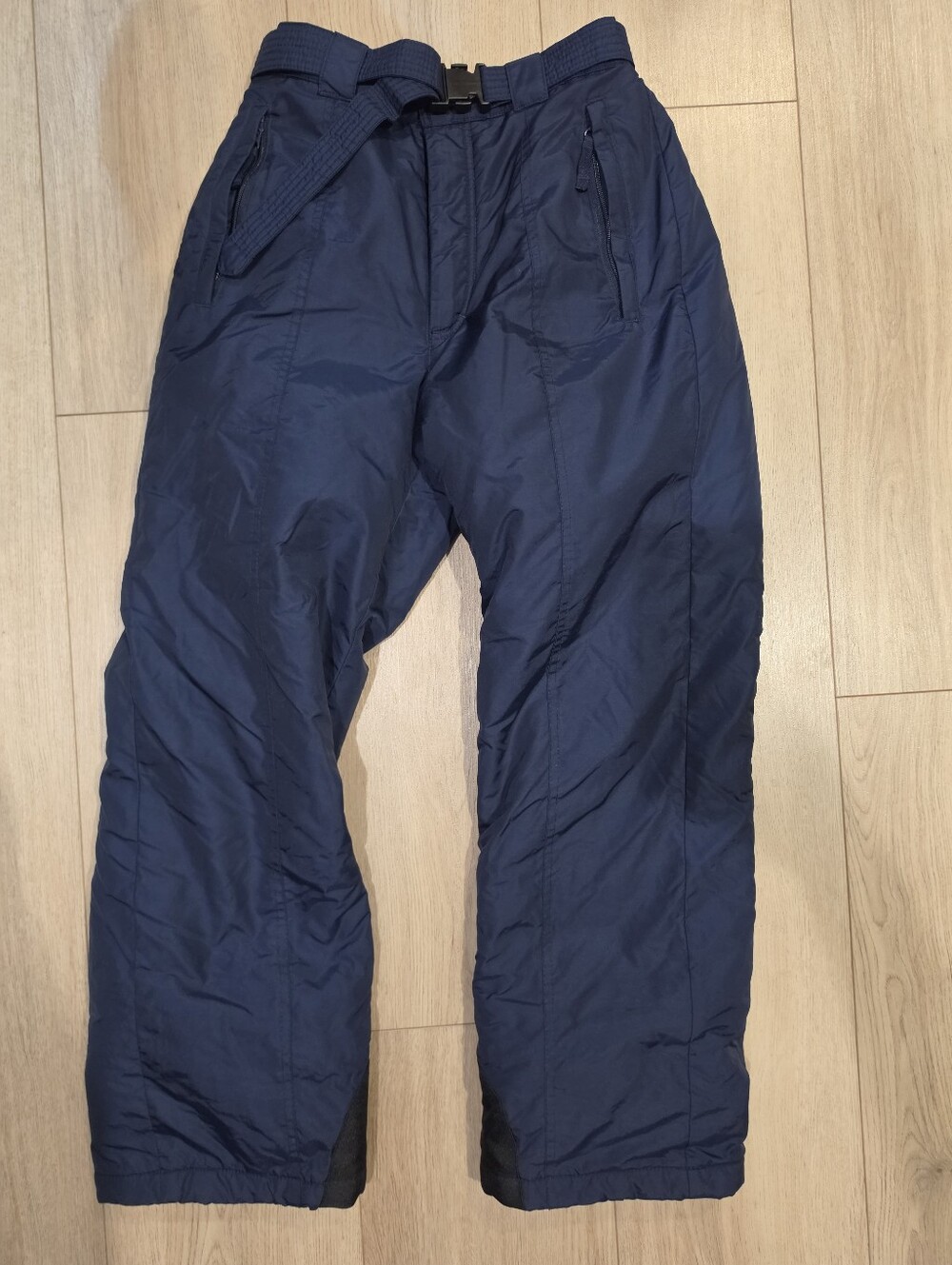 Vintage Columbia Women’s M Navy Insulated Ski Snow Pants Belted Fleece Lined